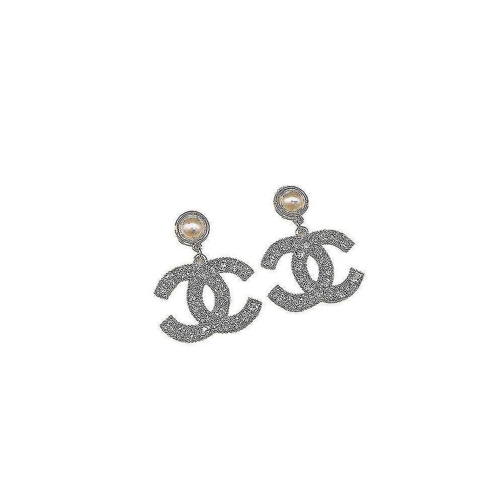 Cc Style Earrings Sterling Silver Pearl Fashion Earrings Trend Jewelry