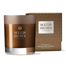MOLTON BROWN SINGLE WICK CANDLE BLACK PEPPERCON 180G