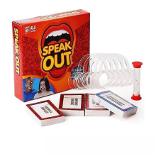 New Speak Out English Version Tooth Socket Mouth Gag Prank Funny False Teeth Set ES2358