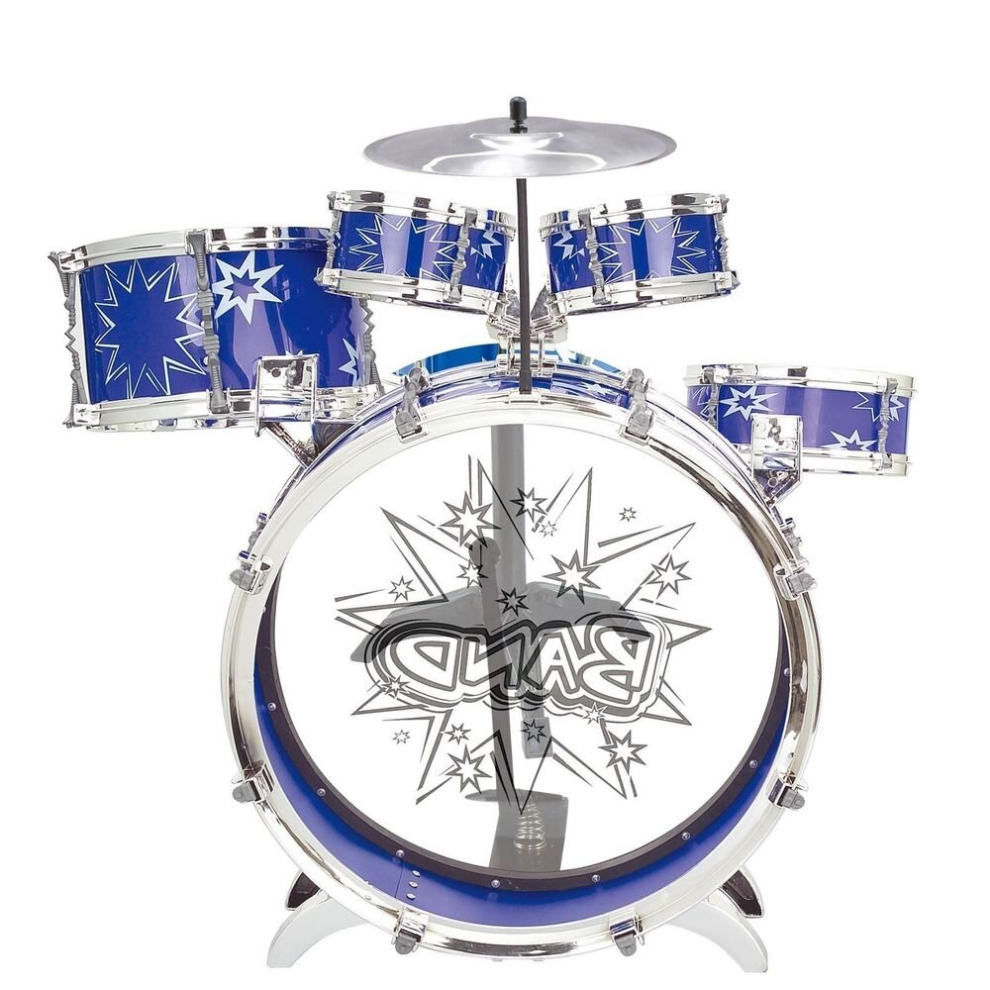 Soka Big Band Children's Rockstar Drums & Cymbal Kit With Stool