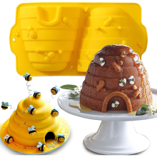 Large Beehive Silicone Cake Mold/bee Hive Cake Pan, Nonstick Bakeware Reveal Party Decorations