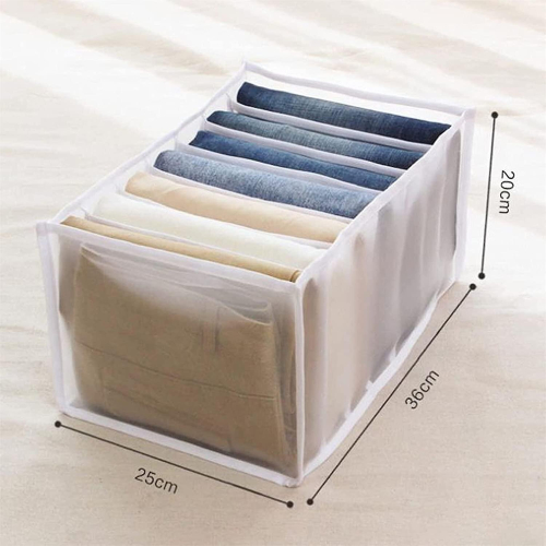 Organize Your Wardrobe With 7-grid Clothes Storage Box 2