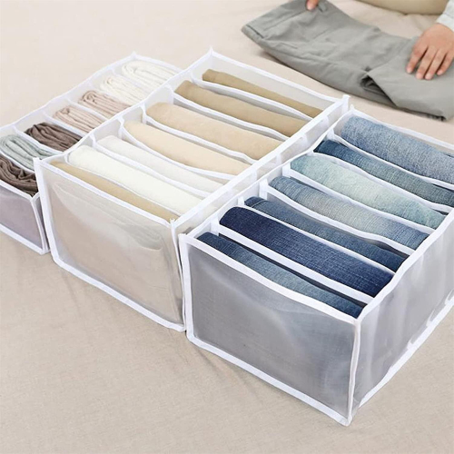 Organize Your Wardrobe With 7-grid Clothes Storage Box 1