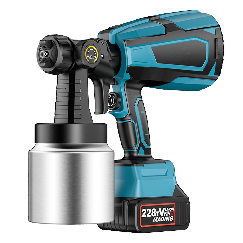 Electric Paint Sprayer Gun, Lithium Battery Powered, Small Cordless, Adjustable Spray Patterns, Home Painting Tool For Latex Paints 9444929272697