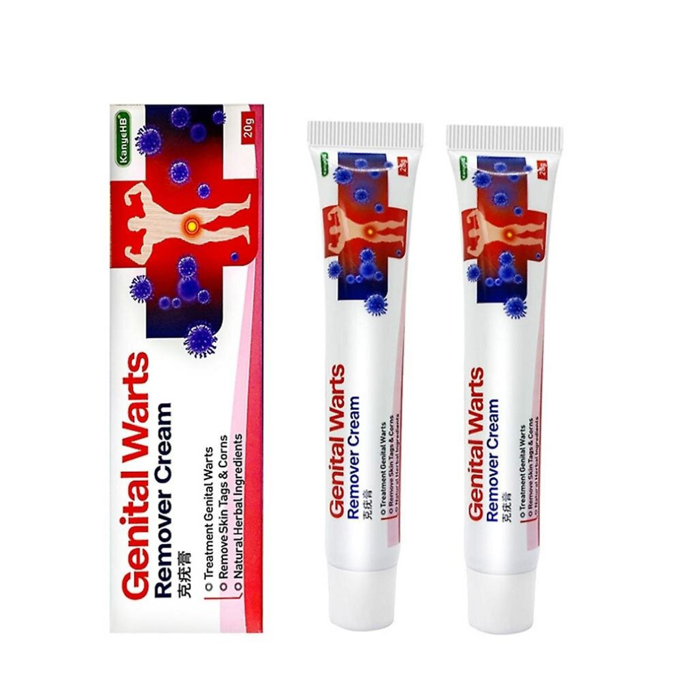 Cream 2Pcs Wart Remover Ointment Genital Herpes Genital Antibacterial Treatment