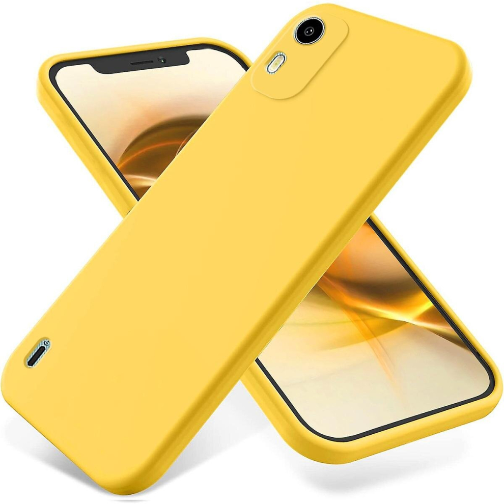 (Yellow) Liquid Silicone Phone Case For Nokia C12 / C12 Pro / C12 Plus Yellow 9444929276831