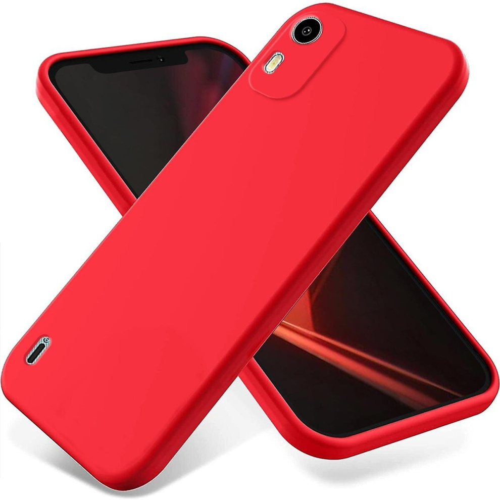 (Red) Liquid Silicone Phone Case For Nokia C12 / C12 Pro / C12 Plus Red 9444929276855