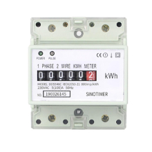Electric Single Phase Two Wire Ac 220v 100a Energy Meter Kwh Counter Consumption Analog Electricity