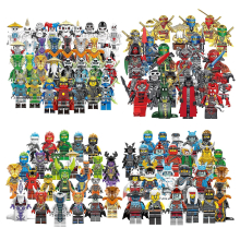 4 Set Of Ninjago Mini Figures Kai Jay Sensei Wu Master Building Blocks Toys_suning