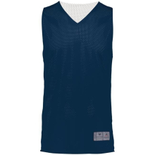 Adult Tricot Mesh 2.0 Reversible Jersey, Navy & White - 2XL