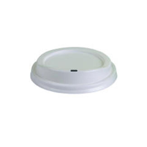 Plastic Hot Cup Lid - White - 8 Oz.