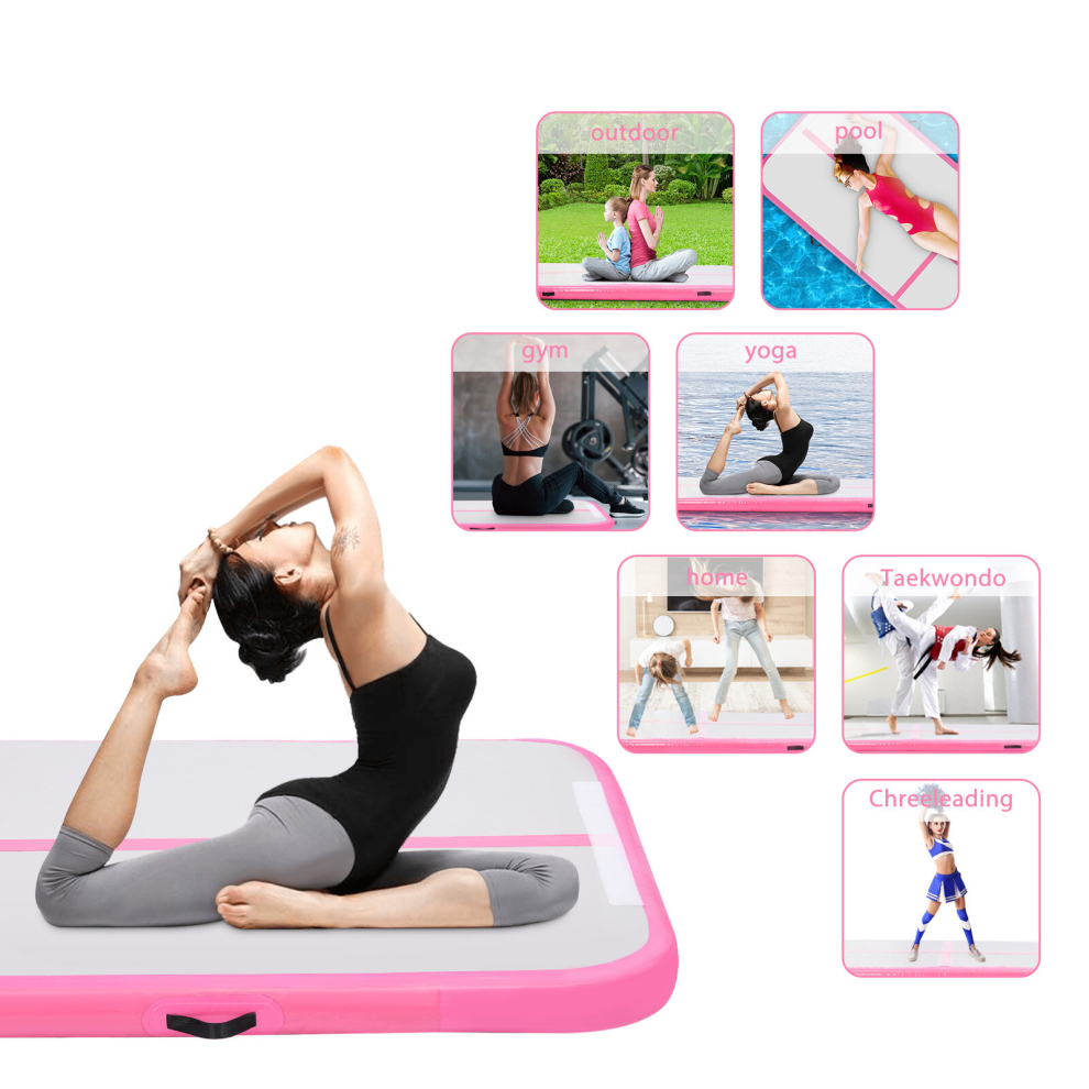 10Ft  Air Mat Track Inflatable Tumbling Gymnastics Mat Sports Training