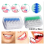(Green) 200 Pcs Interdental Stick Interdental Brushes 1