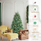 Costway 6FT Pre-Lit Artificial Christmas Tree Snowy Xmas Tree 11 Lighting Modes 8