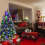 Costway 6FT Pre-Lit Artificial Christmas Tree Snowy Xmas Tree 11 Lighting Modes 9