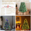 Costway 6FT Pre-Lit Artificial Christmas Tree Snowy Xmas Tree 11 Lighting Modes 4