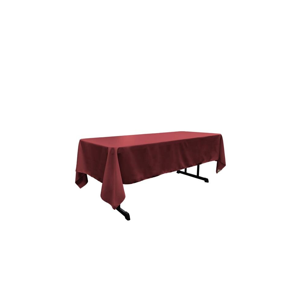 TCpop60x102-CranberryP28 Polyester Poplin Rectangular Tablecloth, Cranberry - 60 x 102 in.-image-OPC-PCPWP98-NEW