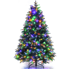 5FT Pre-Lit Artificial Christmas Tree Snowy Xmas Tree 11 Lighting Modes