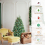 Costway 5FT Pre-Lit Artificial Christmas Tree Snowy Xmas Tree 11 Lighting Modes 8