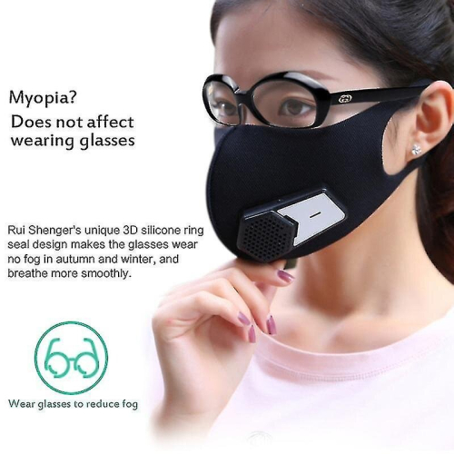 Air Purifying Smart Electric Mask With Electric Valve Filter 2