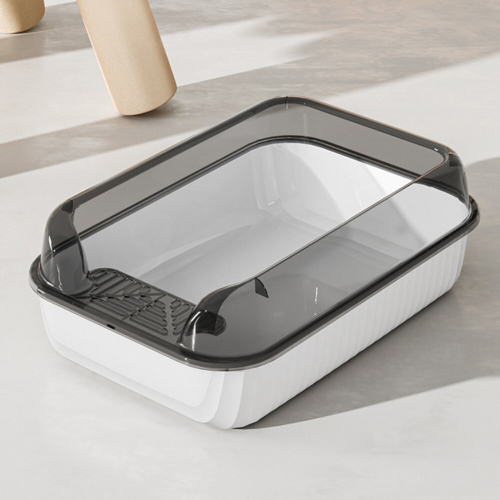 Living And Home Large Semi-Closed Anti-Splash Cat Litter Box