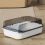 Living And Home Large Semi-Closed Anti-Splash Cat Litter Box 2