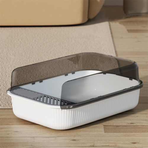 Living And Home Large Semi-Closed Anti-Splash Cat Litter Box 1