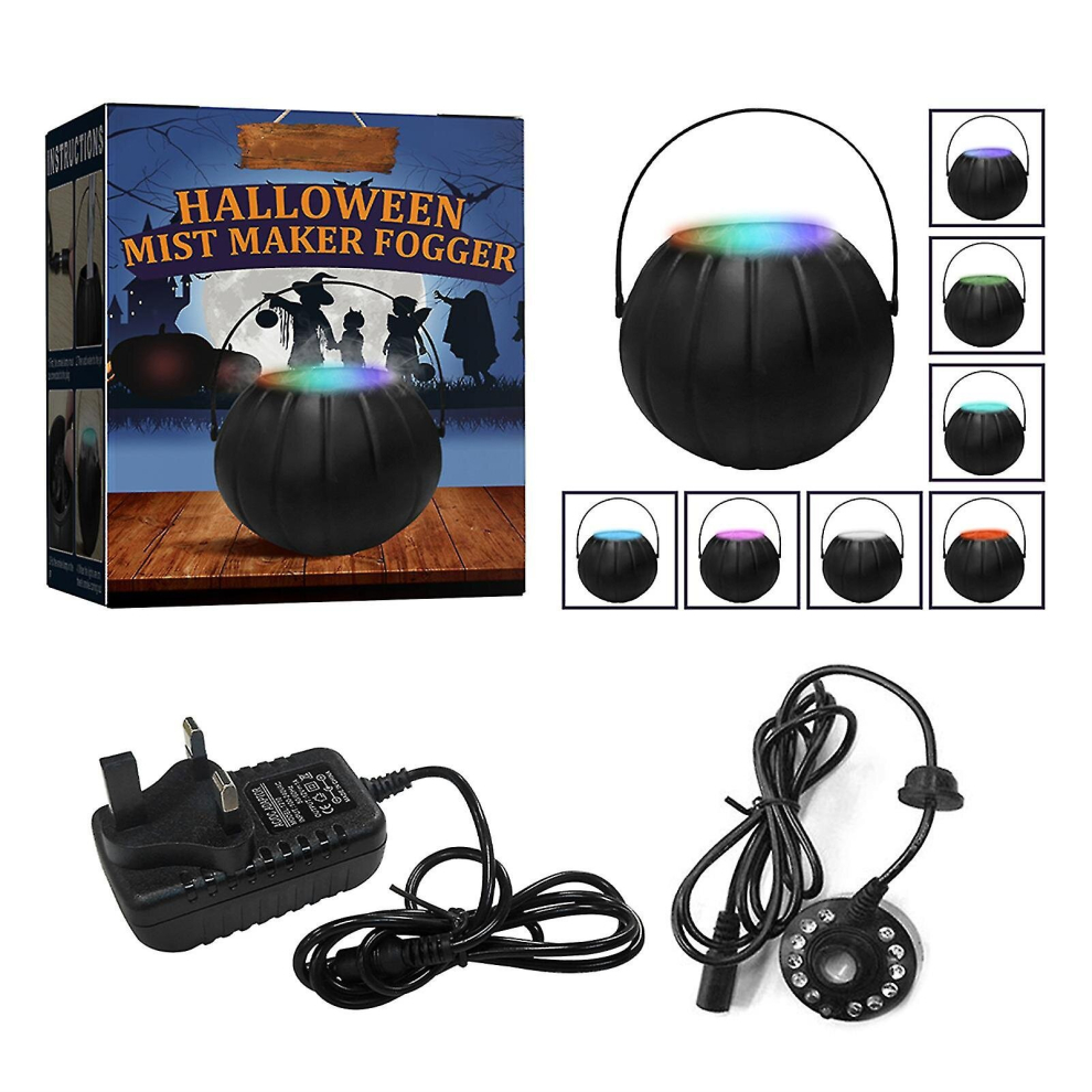 Halloween Smoke Machine With Light Brighten Room Create Ambience Compatible With Home Decoration