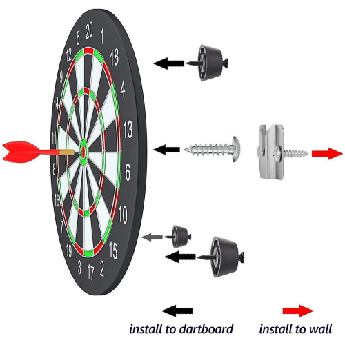 Dartboard Mounting Bracket Kit Screws Darts Boards For Wall Hanging Dartboard 2