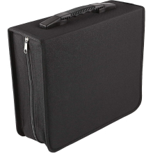 Cd Case Disc Carry Case 320 Disc Capacity Holder Protector Cd Dvd Binder Wallet Large Dvd Storage Case Protective Bag Cd Dvd Storage (black)