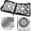 Cd Case Disc Carry Case 320 Disc Capacity Holder Protector Cd Dvd Binder Wallet Large Dvd Storage Case Protective Bag Cd Dvd Storage (black) 2