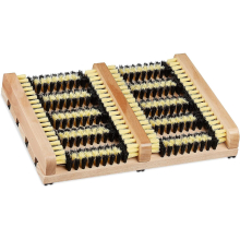 Shoe Brush, Non-slip Backing, Hard Bristle, Boot Scraper For Outdoor, Wood, Nature
