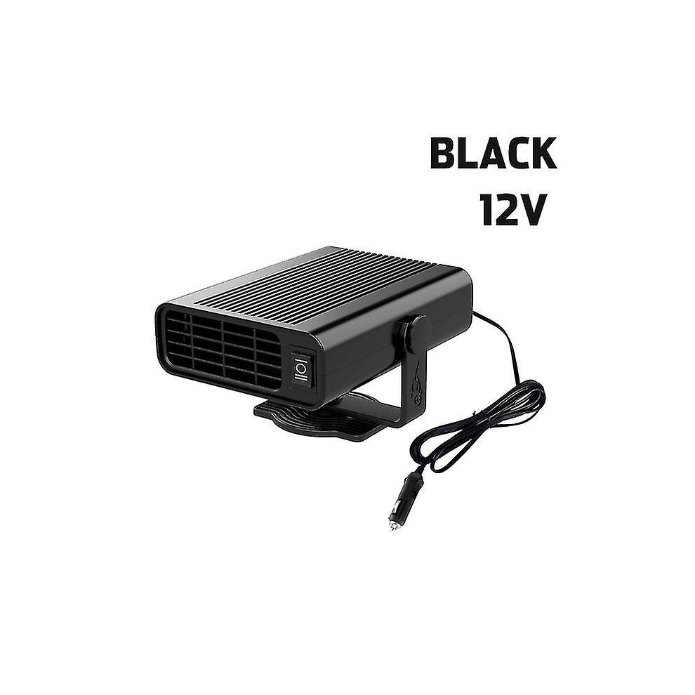 ( 12V) Jwl-Car Heater 12V/24V 500W Portable 360 Degree Adjustable Electric Heater Cooling Fan Air Purifier Windscreen Defogging Defroster Black 9444929336962