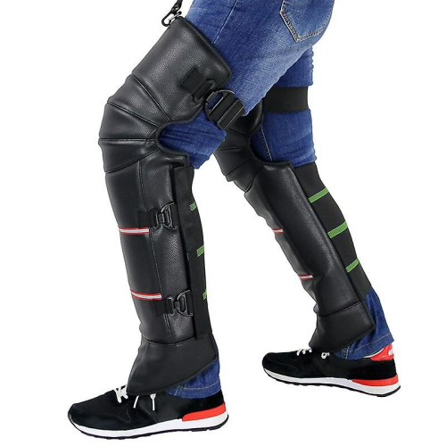 2 Pcs Pu Leather Waterproof Kneepad Winter Keep Warm Motorcycle Rider Knee Protective Pads