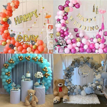 (80CM) 60/80/100/150CM Balloon Ring Round Big Balloon Arch Circle Ring Stand Holder Balloon Garland Background Frame Column Wedding