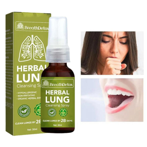 Kräuter-Lungen-Detox-Spray – Kraftvolle Lungenunterstützung, Heilpflanzen-Essenz für Raucher 2