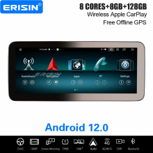12.3" IPS 8-Core Android 12 Car Stereo For Mercedes A/GLA/CLA/G-Class W176 X156 NTG 4.5/4.7 DAB+ Satnav CarPlay WiFi 8GB+128GB