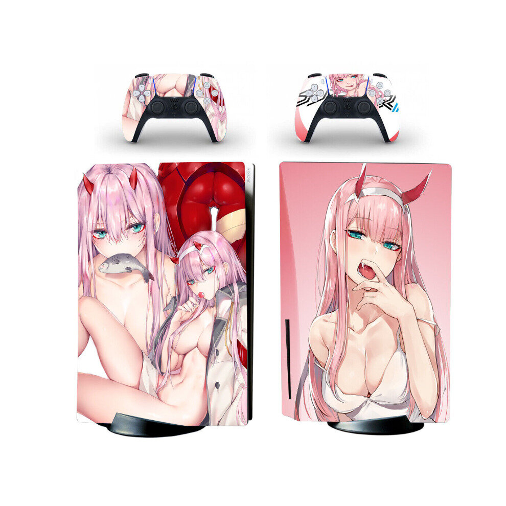 Ps5 Disc Edition Console Skin Anime Hot Girl Vinyl Decal Sticker 4754135882821