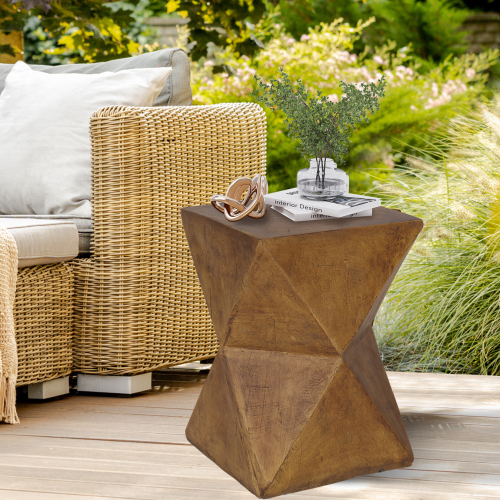Lightweight Concrete Accent Table for Indoor Sofa Side Table Outdoor 1