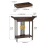 2 Tiers Classic Bamboo Console Table with Drawer Hallway Living Room 6