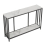 120cm Long 2 Tier Console Entry Table with Metal Black Frame SofaTable 1