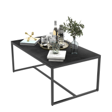 (Dark Grey) Rectangular Sofa Side Coffee Table Sintered Stone