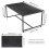 (Dark Grey) Rectangular Sofa Side Coffee Table Sintered Stone 3