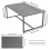 (Light Grey) Rectangular Sofa Side Coffee Table Sintered Stone 3