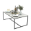 (White) Rectangular Sofa Side Coffee Table Sintered Stone 1