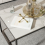 (White) Rectangular Sofa Side Coffee Table Sintered Stone 6