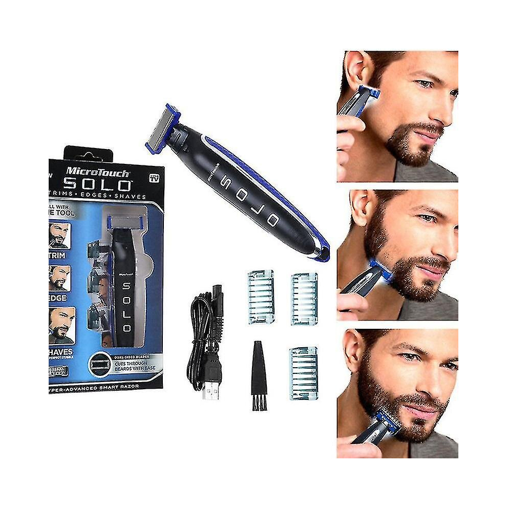 Micro Touch Solo Titanium ,rechargeable Smart Razor Micro Trimmer Men Shaver Whole Body-image-OPC-PCPYH79-NEW