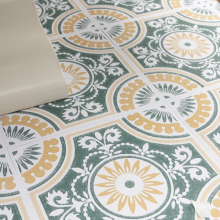 EZRA YELLOW peel and stick vinyl floor tiles