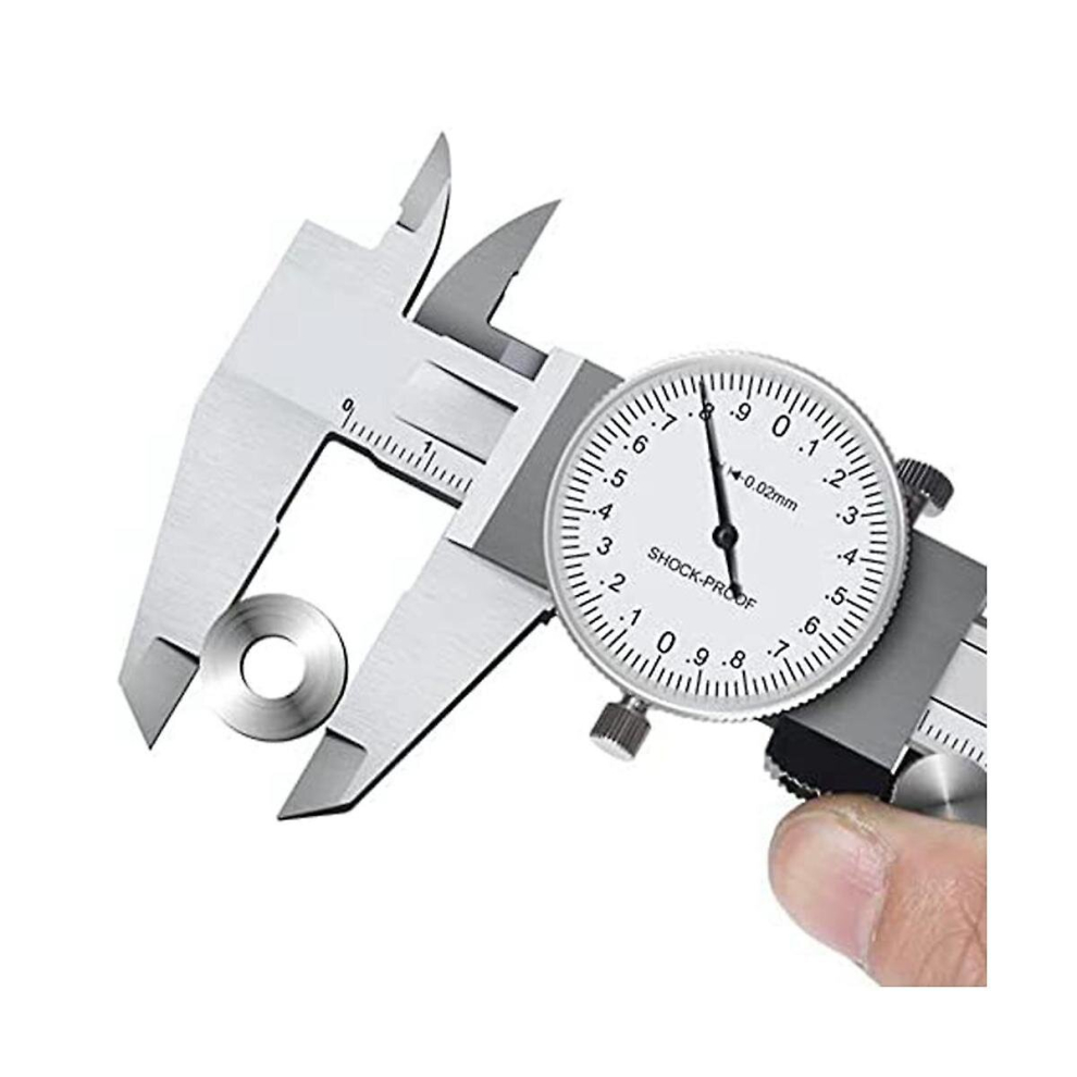 0-200Mm Metric Gauge Measuring Tool Dial Vernier Caliper Shock-Proof Vernier Caliper 0.02Mm (Tgbk15 9444929360288