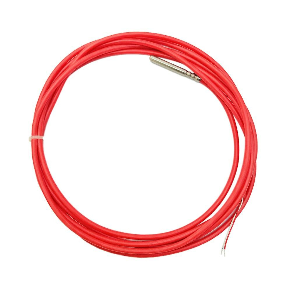 3 Meters 2 Wire Pt1000 Temperature Sensor Thermistor Silicone Gel Coated Probe 50mmx6mm -50-180 Cen